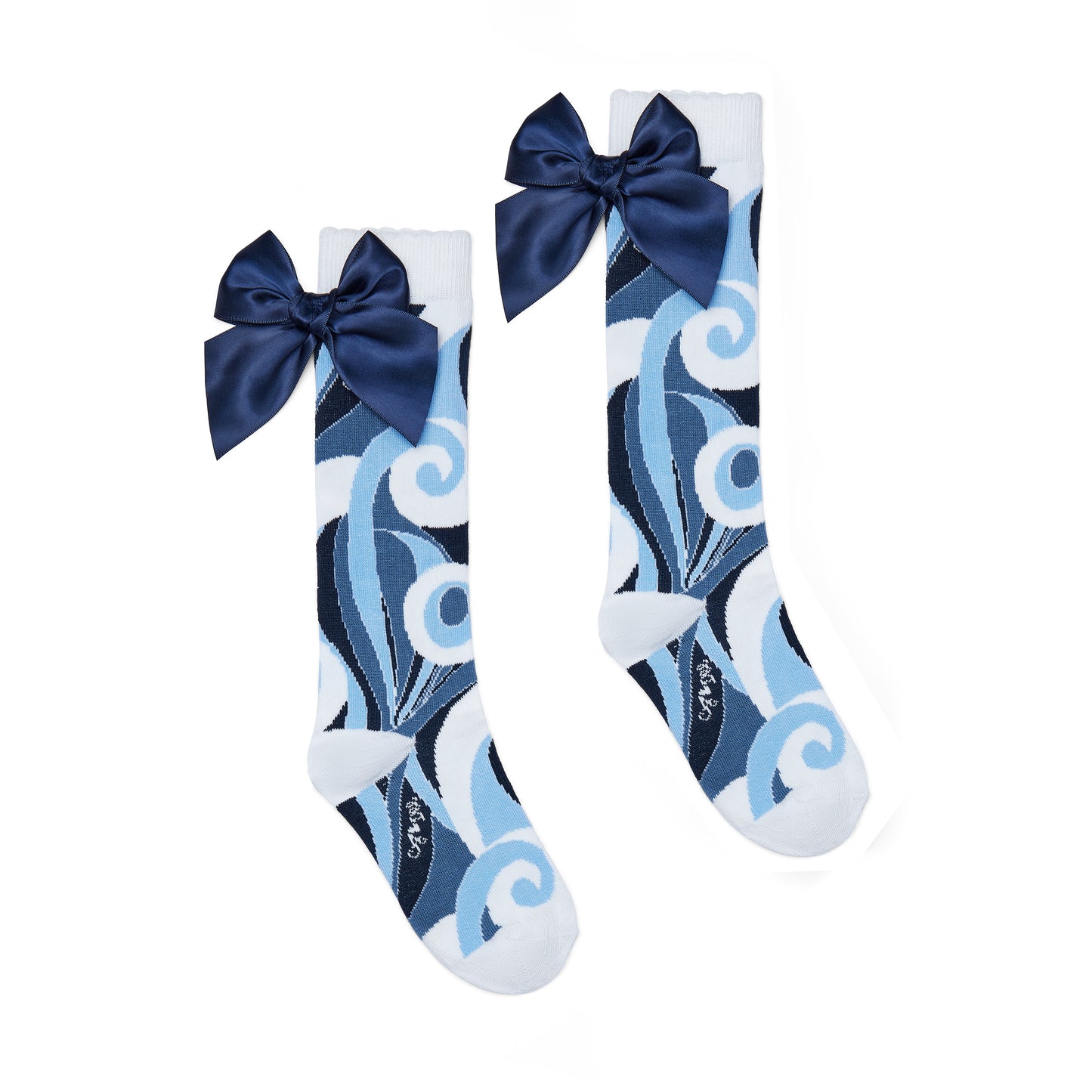 A Dee Nieve Swirl Knee Socks