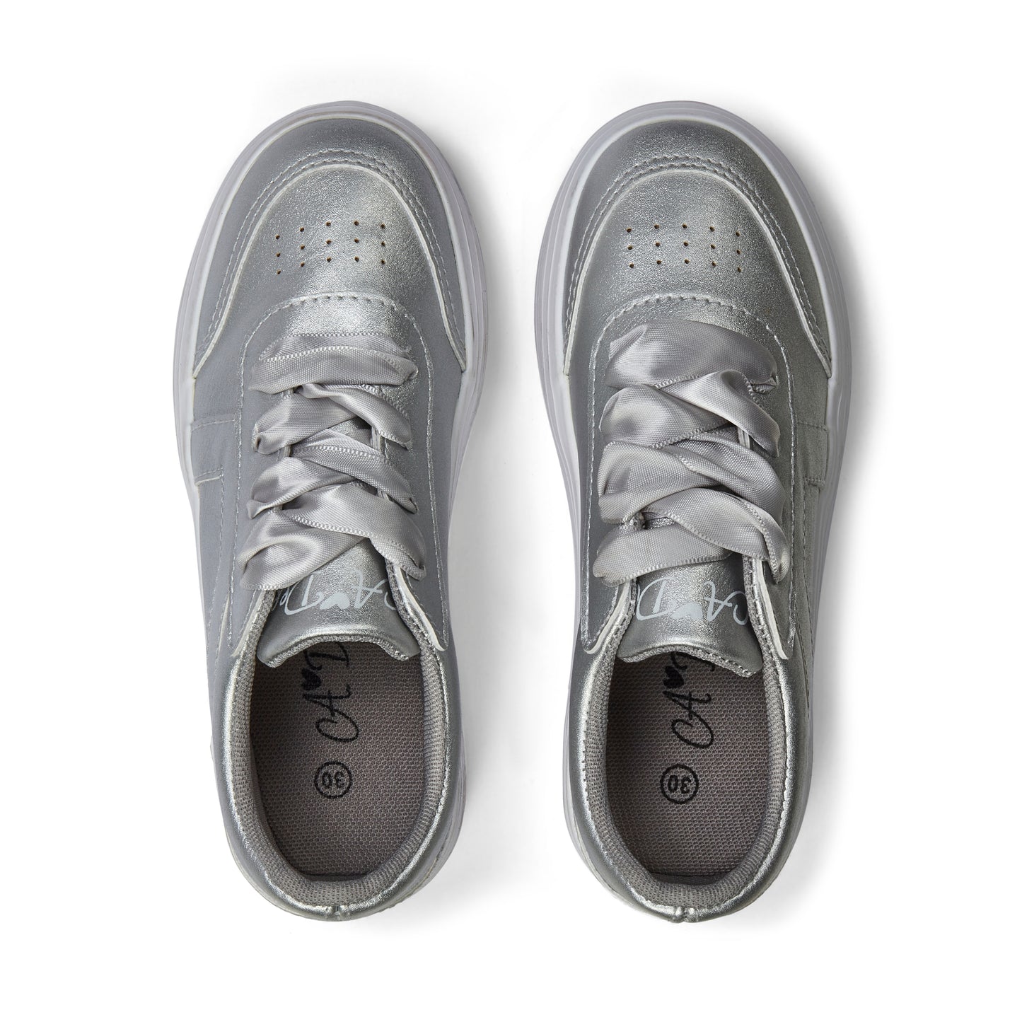 A Dee Patty Silver Trainers