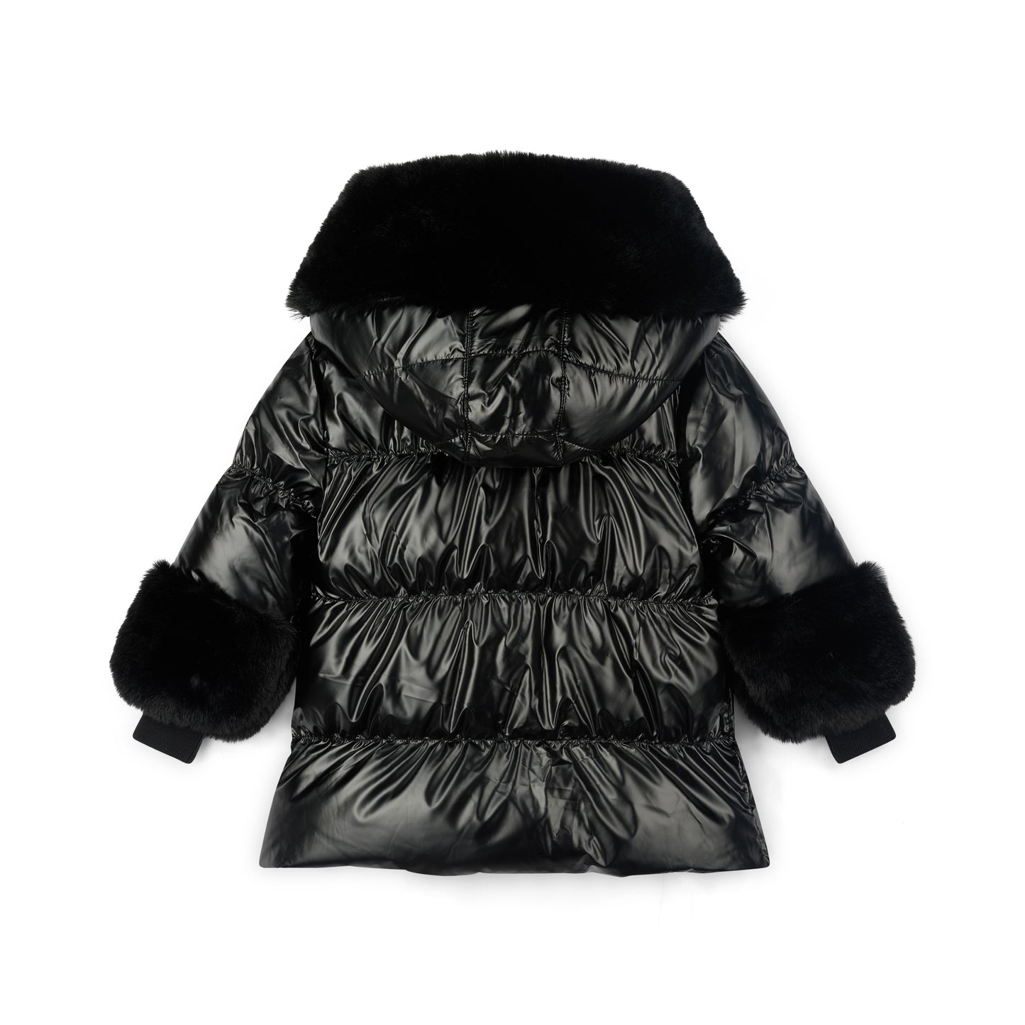 A Dee Avery Black Short Fur Trim Jacket