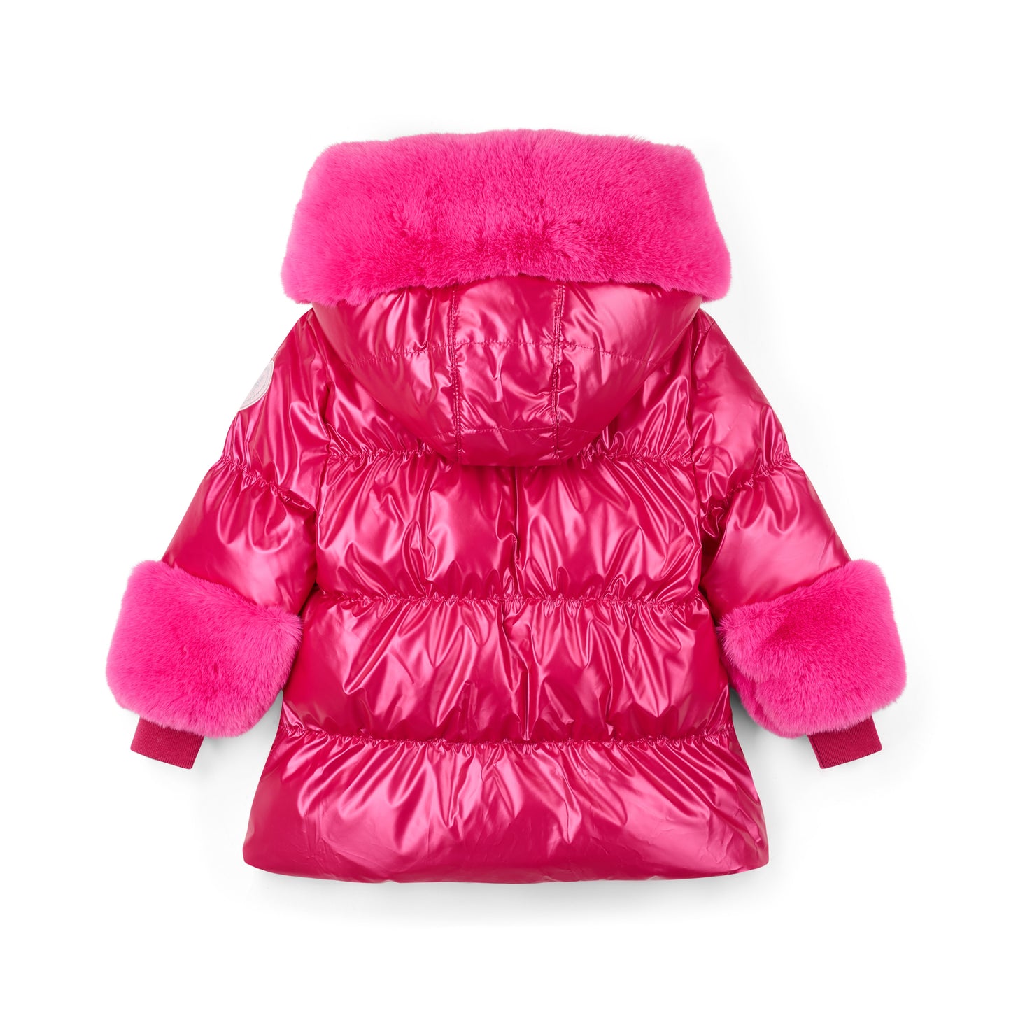A Dee Avery Fuchsia Short Fur Trim Jacket