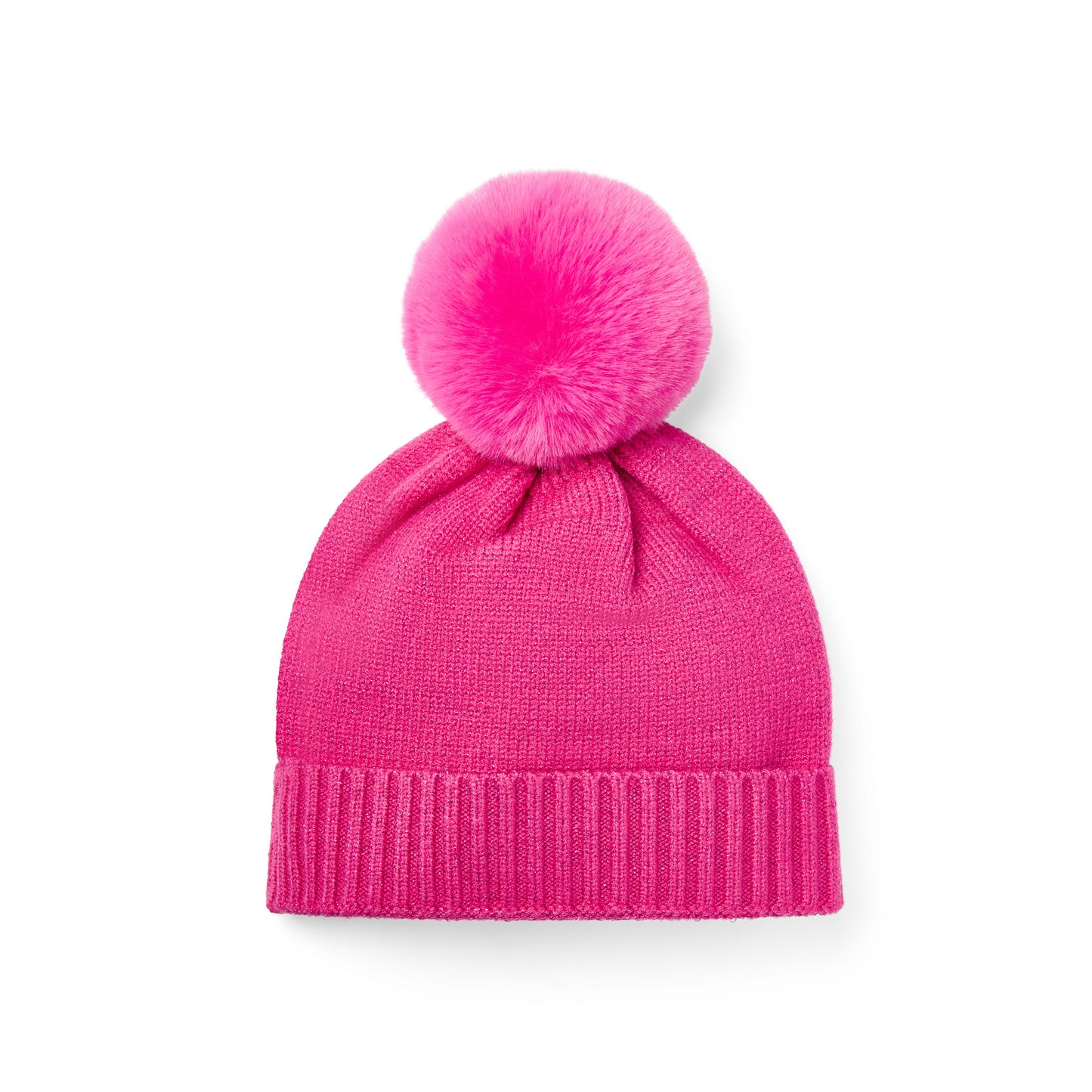 A Dee April Fuchsia Knitted Pom Hat