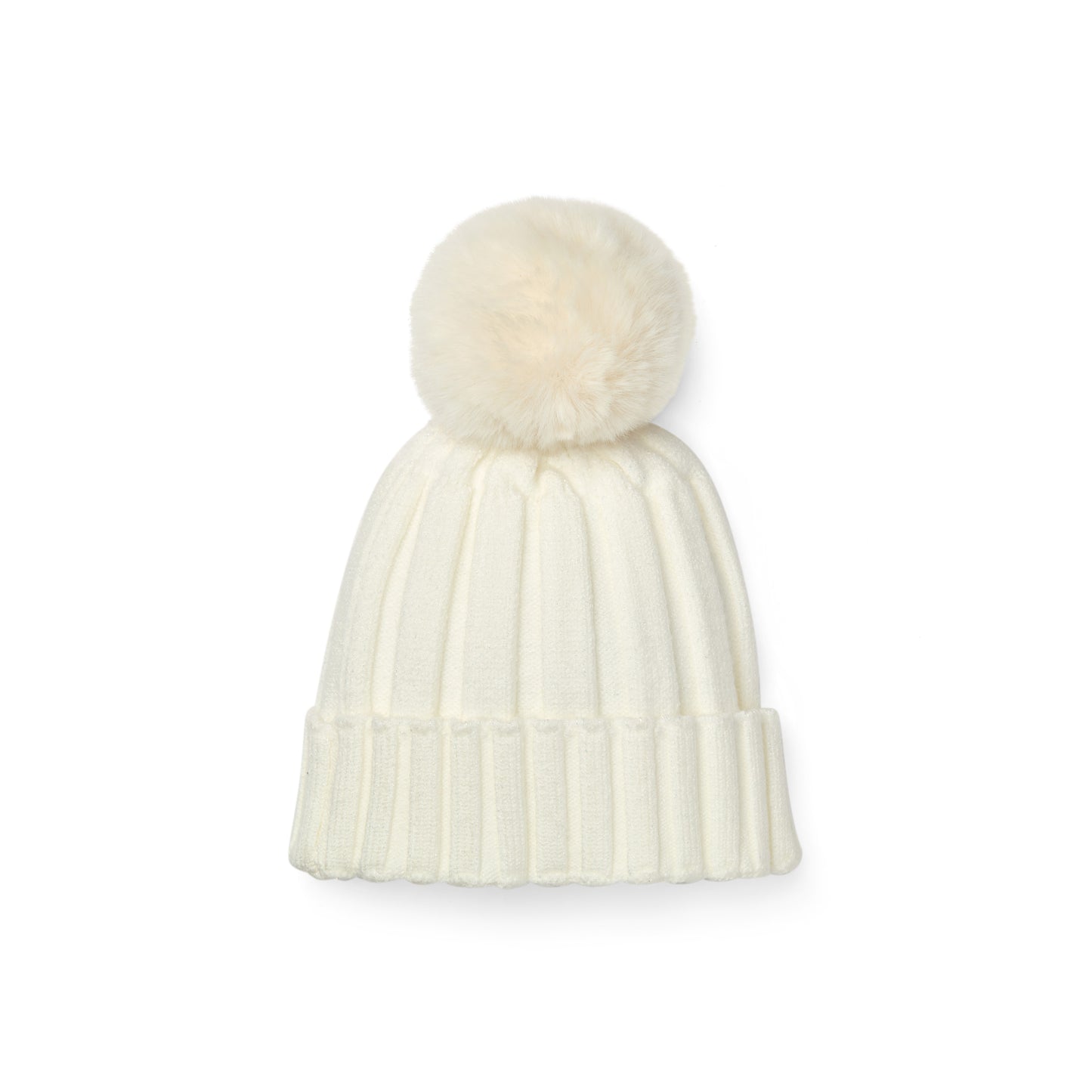 A Dee Bobbie Cream Knitted Pom Hat