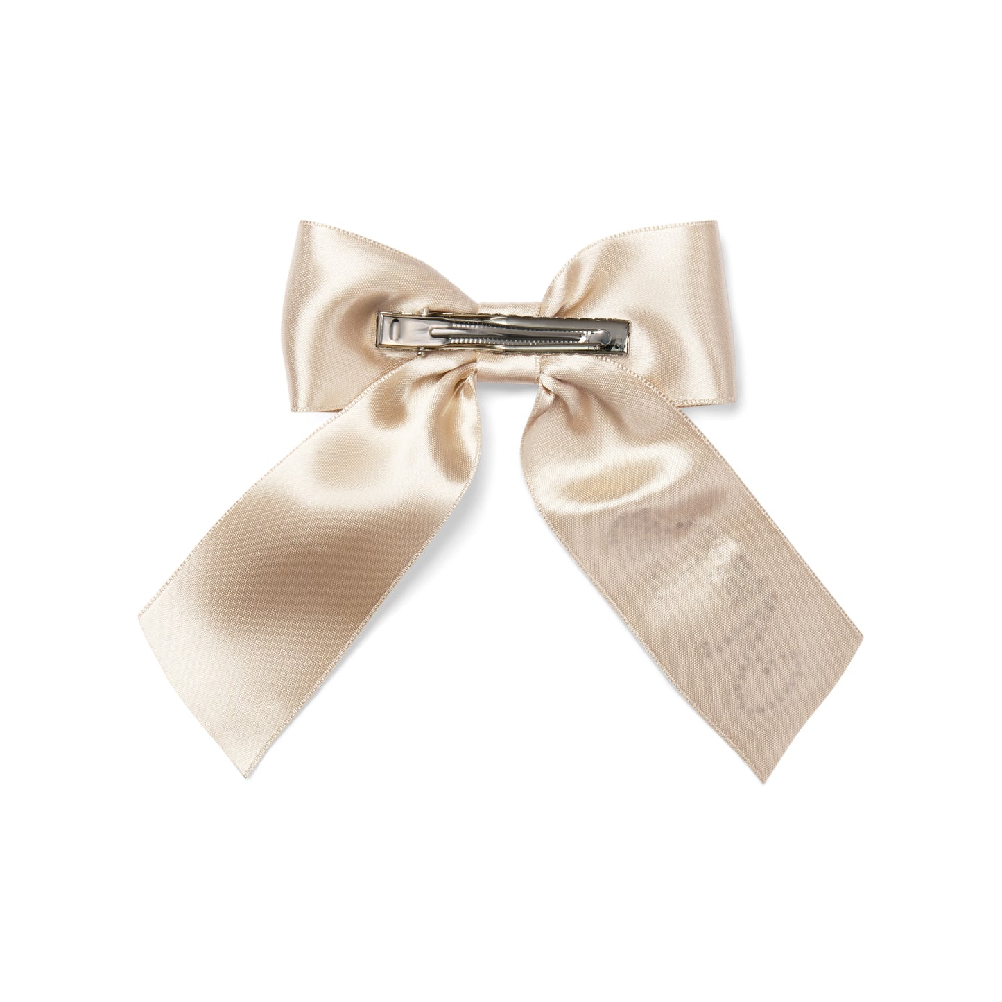 A Dee Ariah Beige Satin Hairbow