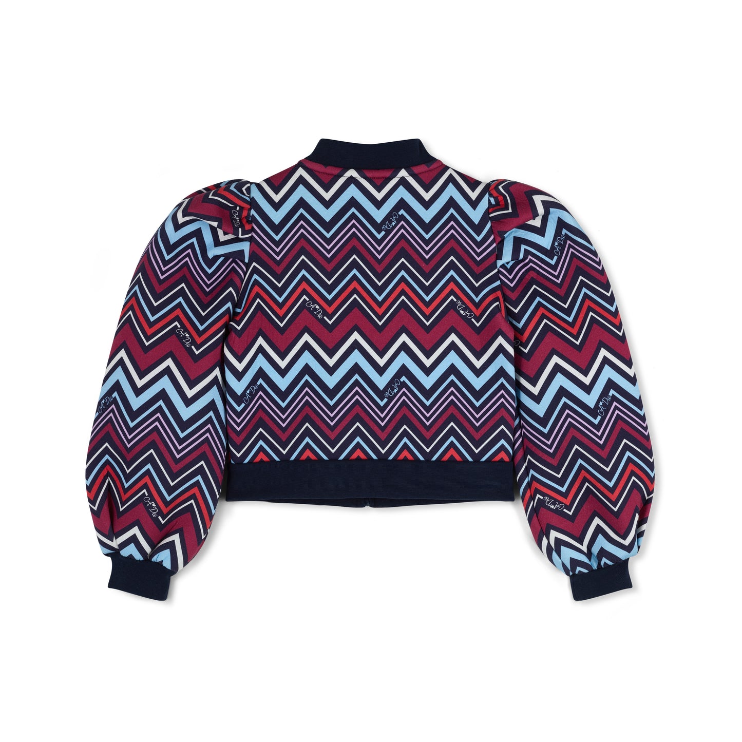 A Dee Charley Navy Chevron Bomber Jacket
