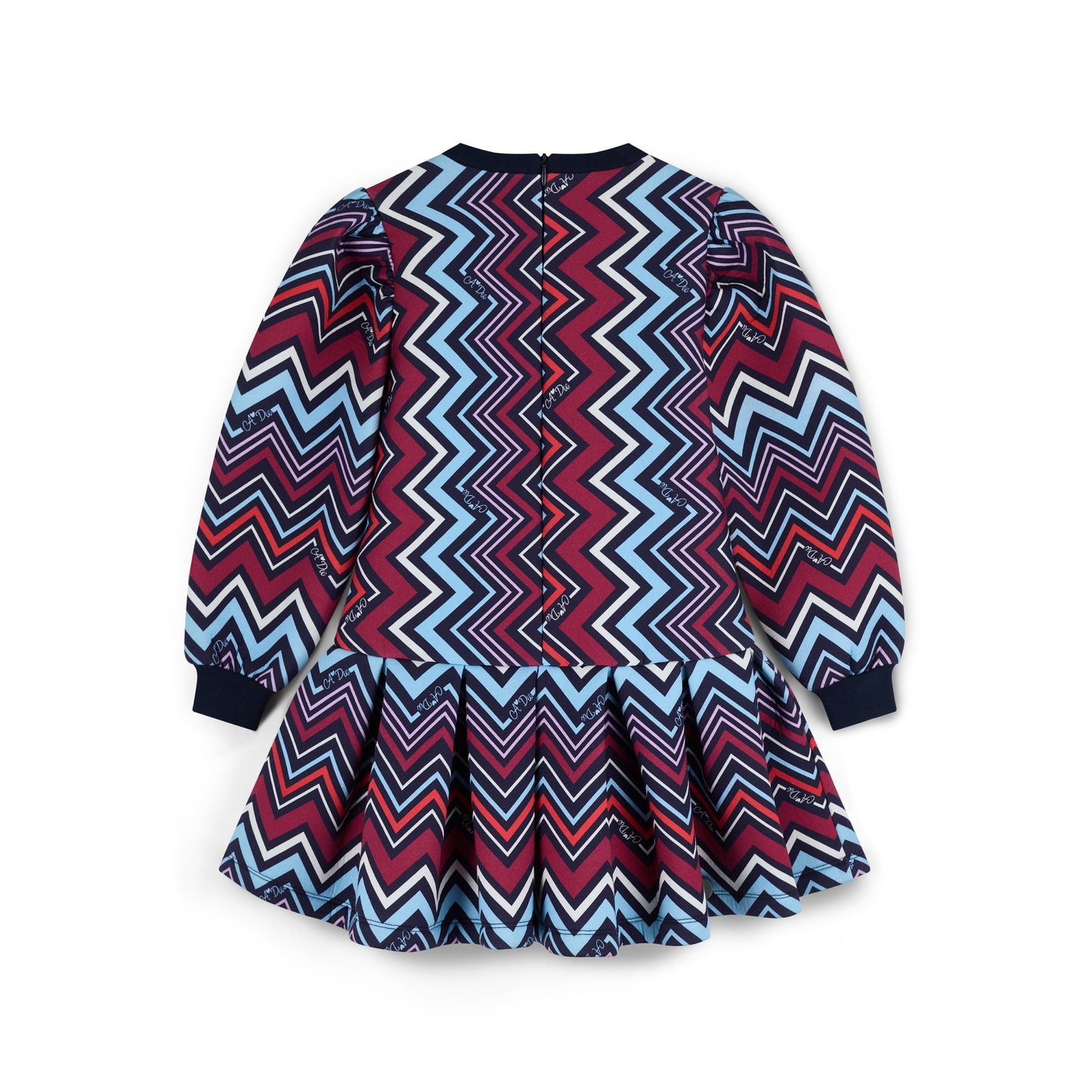 A Dee Cora Chevron Print Dress