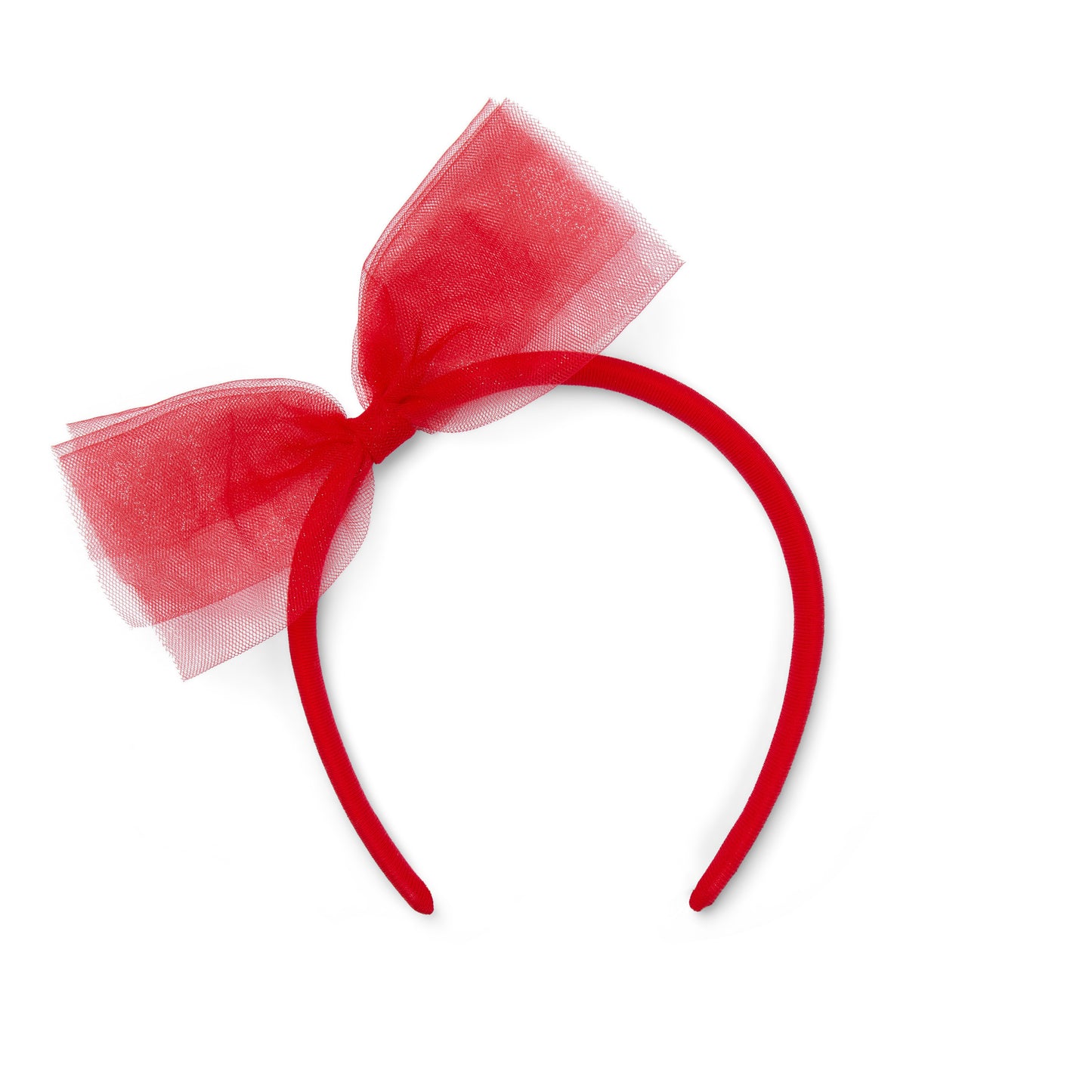 A Dee Brynn Red Tulle Bow Hairband