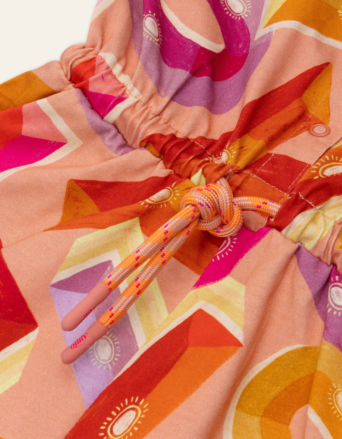 Oilily Pippz Crabapple Letter Playsuit