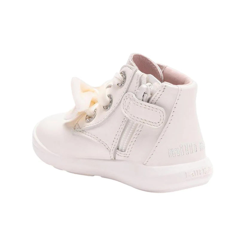 Lelli Kelly Milli Mix Cream Soft Leather Ankle Boots