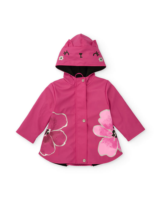 Tuc Tuc Pink Flower Raincoat