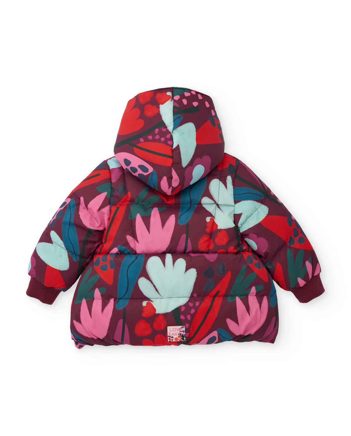 Tuc Tuc Burgundy Floral Padded Coat