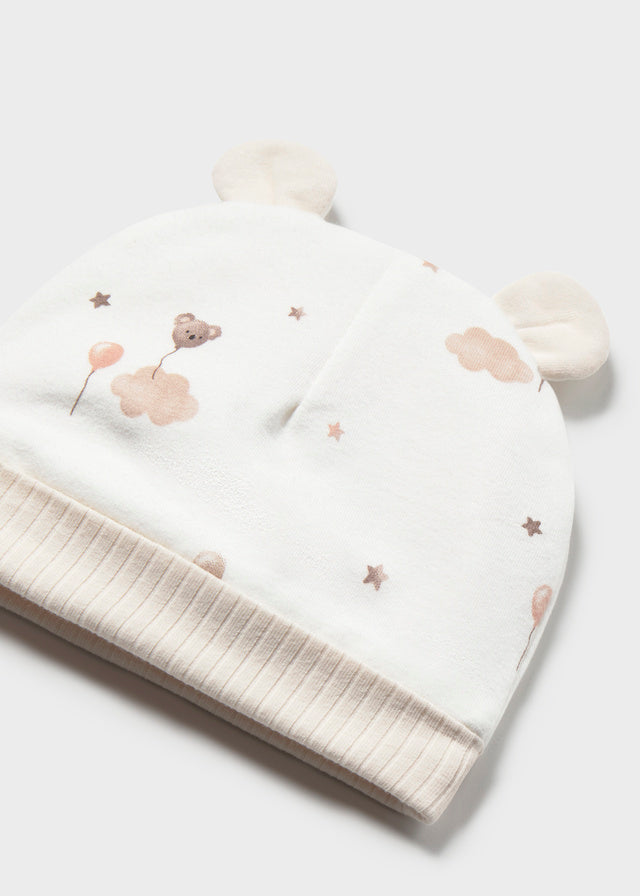 Mayoral Newborn Neutral Babygrow Hat & Bib 2748