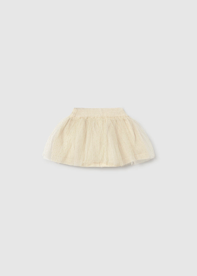Mayoral Newborn Cream Tulle 3pc Skirt Set 2811
