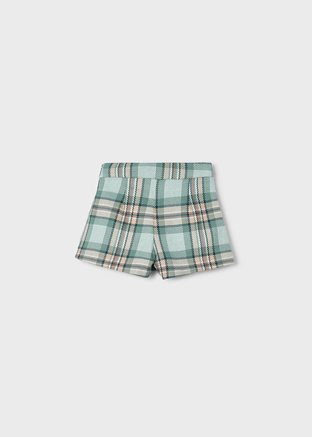 Mayoral Green Tartan Skort Set