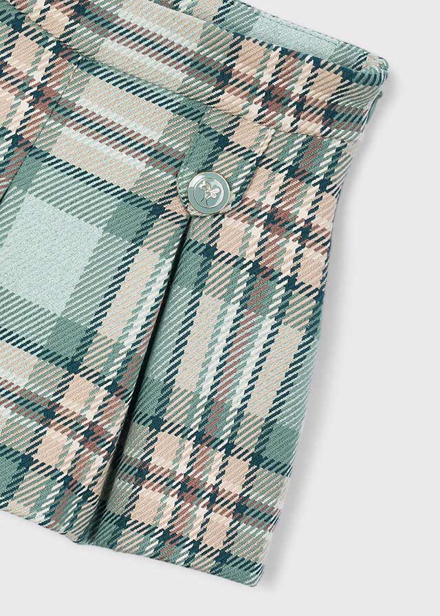 Mayoral Green Tartan Skort Set