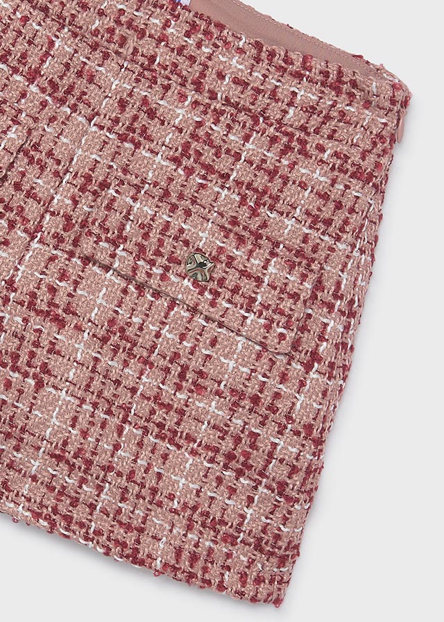 Mayoral Pink Tweed Short Set