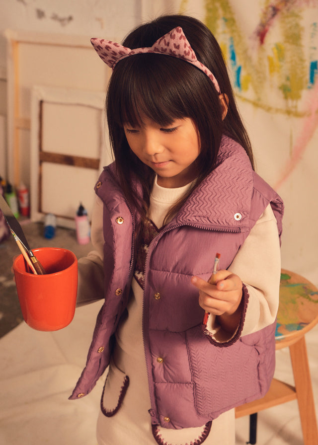 Mayoral Mauve Padded Gilet