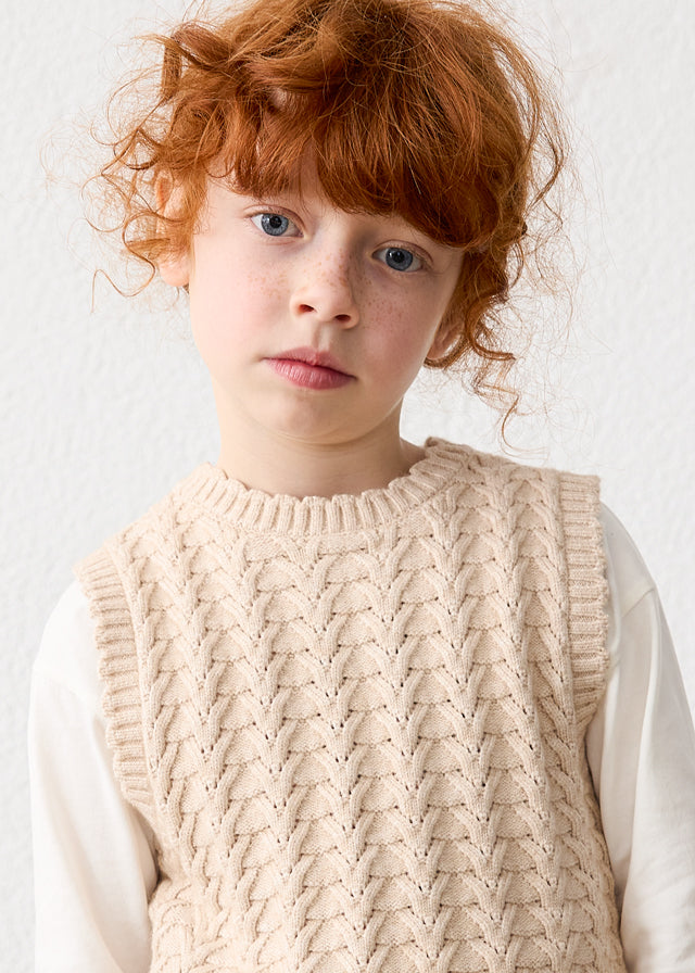 Mayoral Knitted Vest 3pc Legging Set