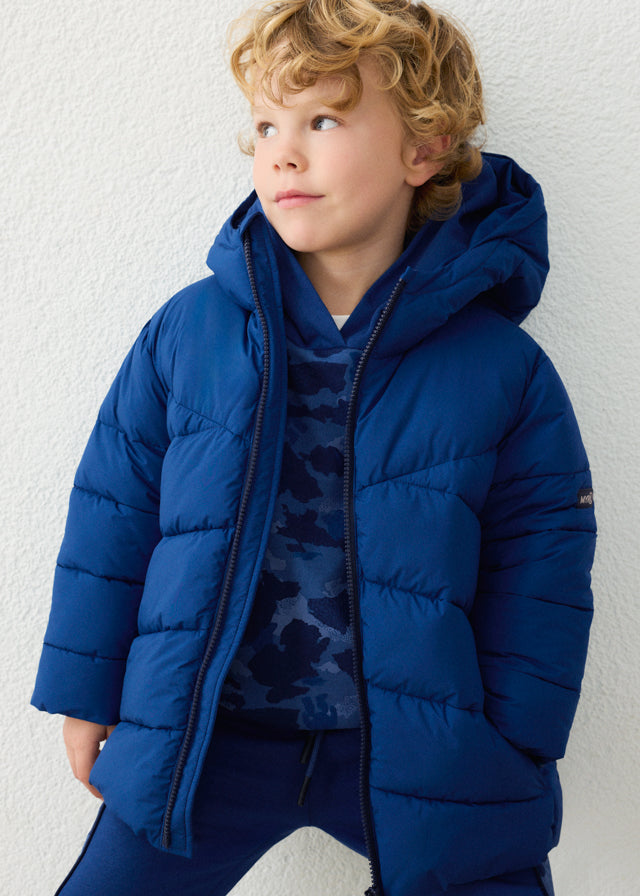 Mayoral Royal Blue Long Padded Coat