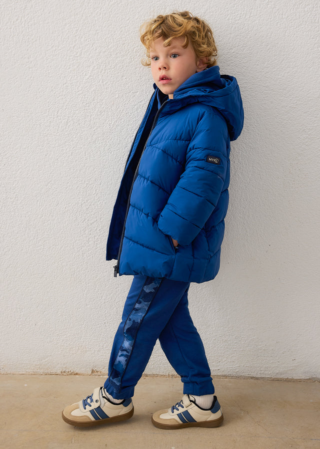 Mayoral Royal Blue Long Padded Coat