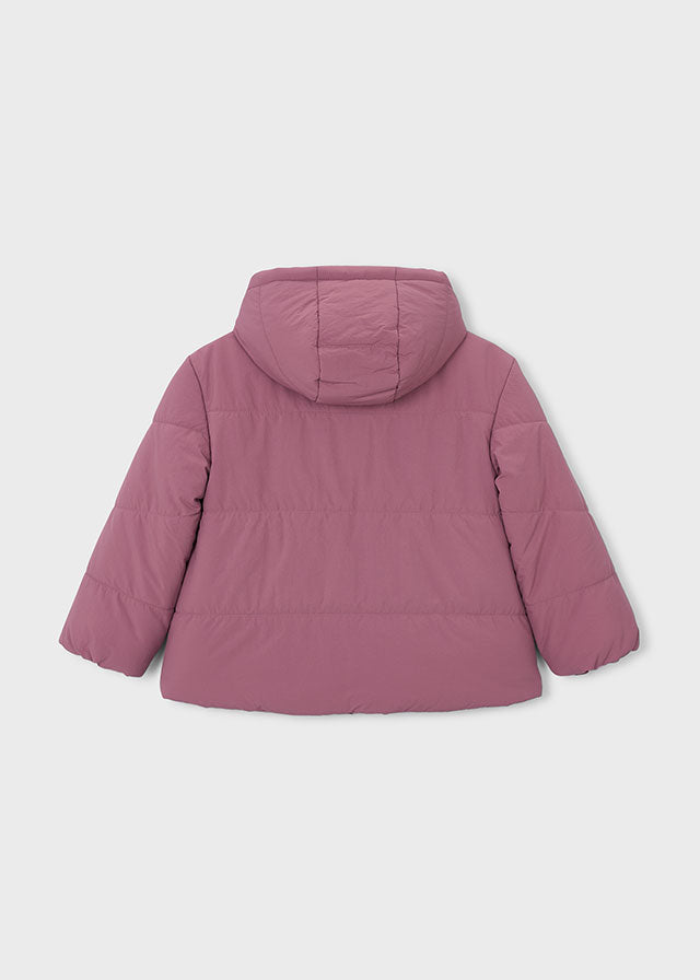 Mayoral Mauve Heart Reversible Coat