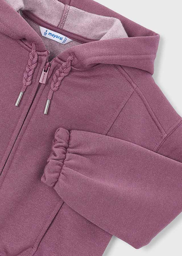 Mayoral Mauve Sequin Heart 3pc Tracksuit