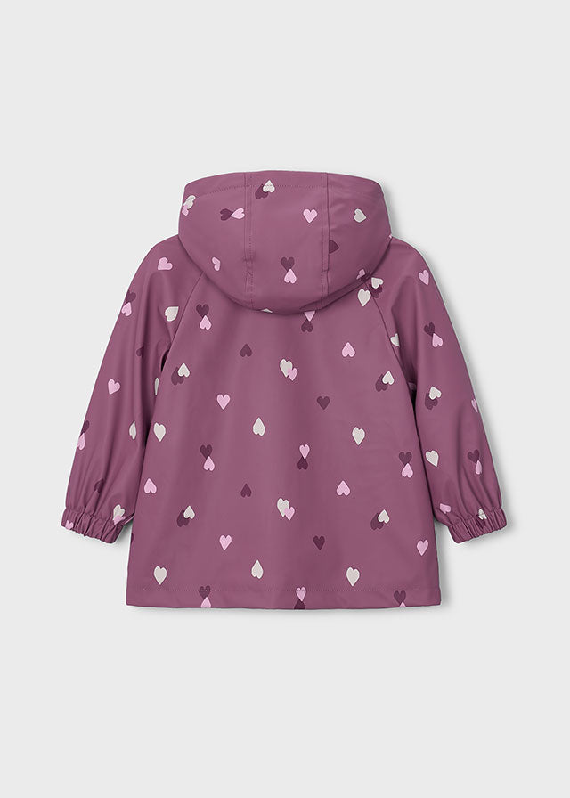 Mayoral Mauve Multi Heart Raincoat