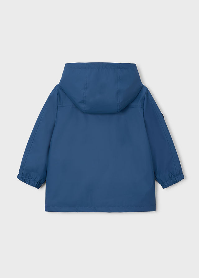 Mayoral Dark Blue Hooded Raincoat