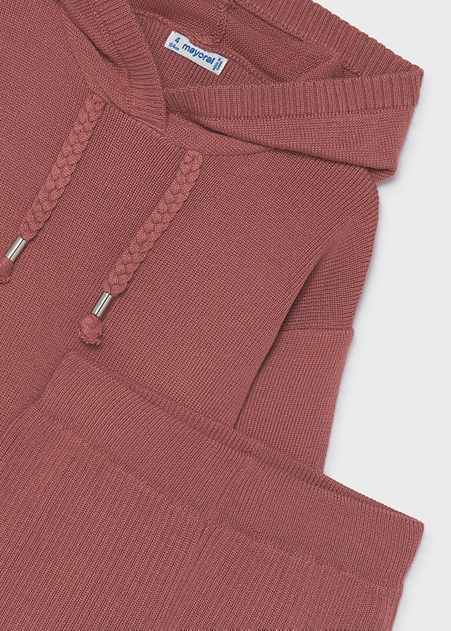 Mayoral Rose Hooded Knit Trouser Set