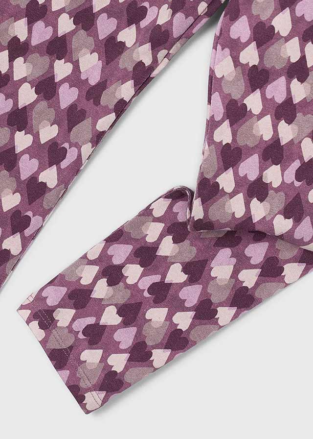 Mayoral Mauve Heart Teddy Legging Set