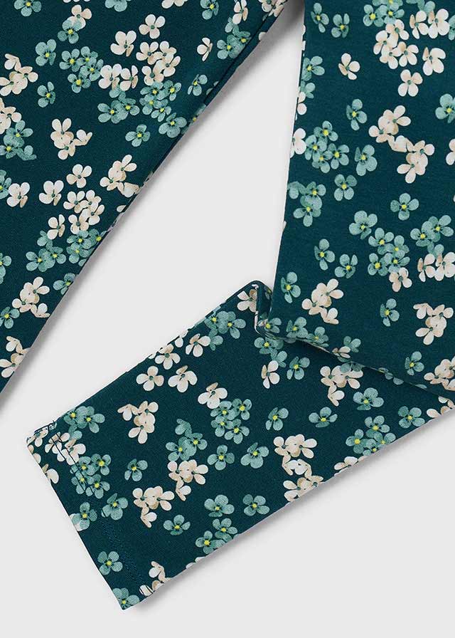Mayoral Green Floral Legging Set