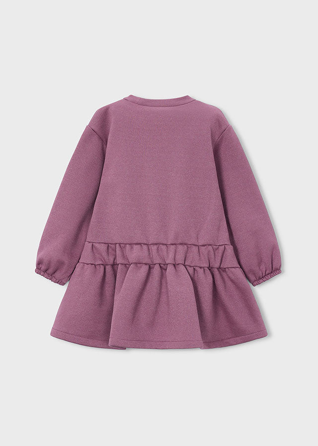 Mayoral Mauve Heart Frill Dress