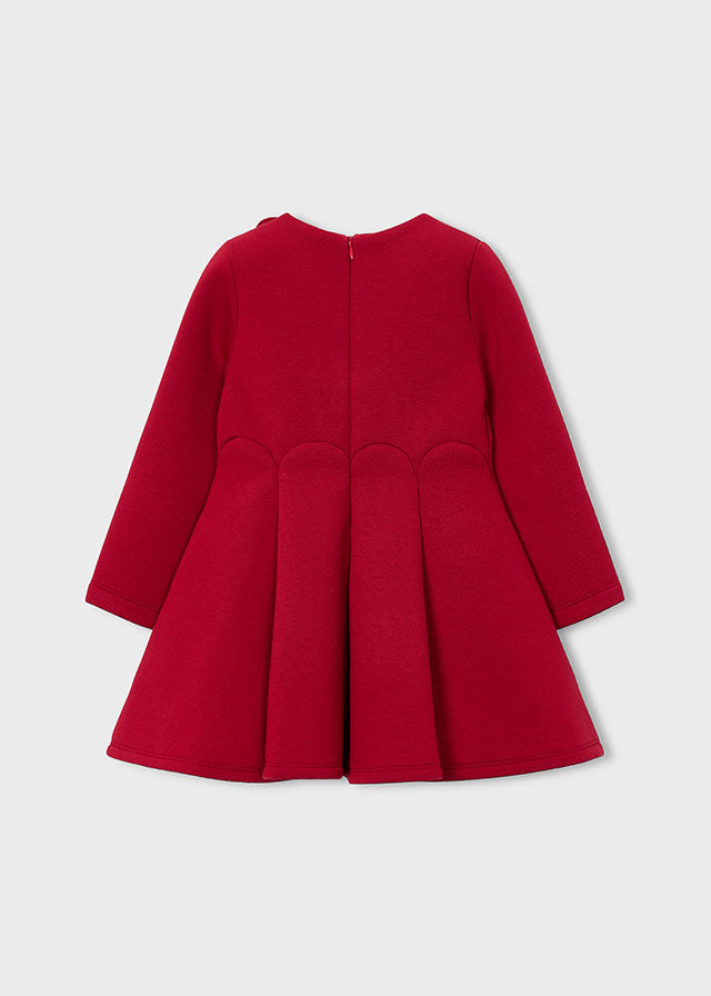 Mayoral Red 3D Flower Dress