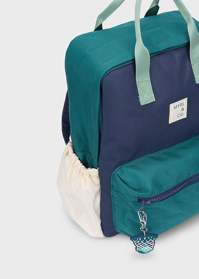 Mayoral Green & Navy Backpack