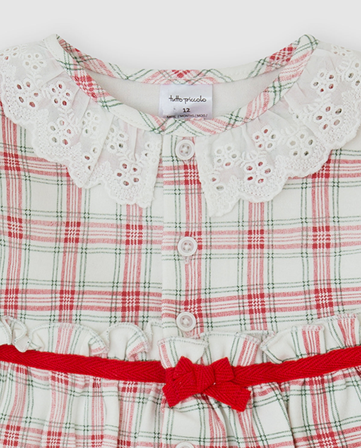Tutto Piccolo Girls Red Check Pyjamas 2389