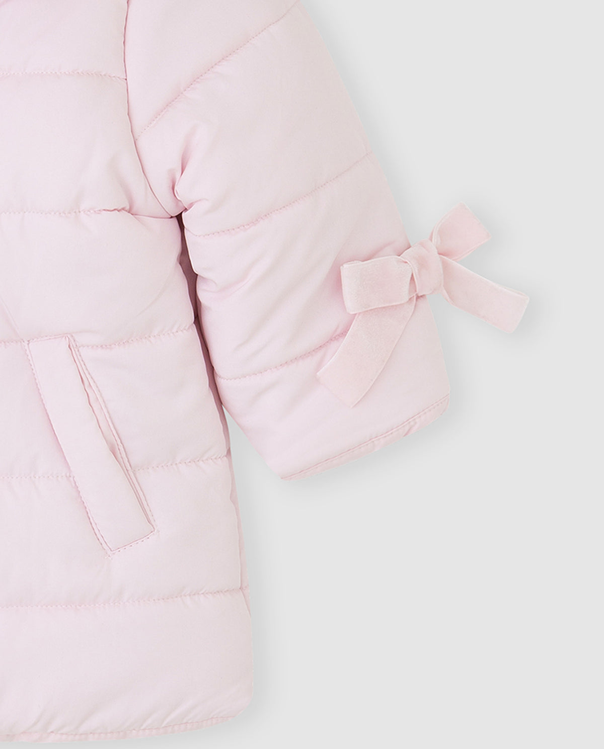 Tutto Piccolo Pink Padded Collar Coat 2558