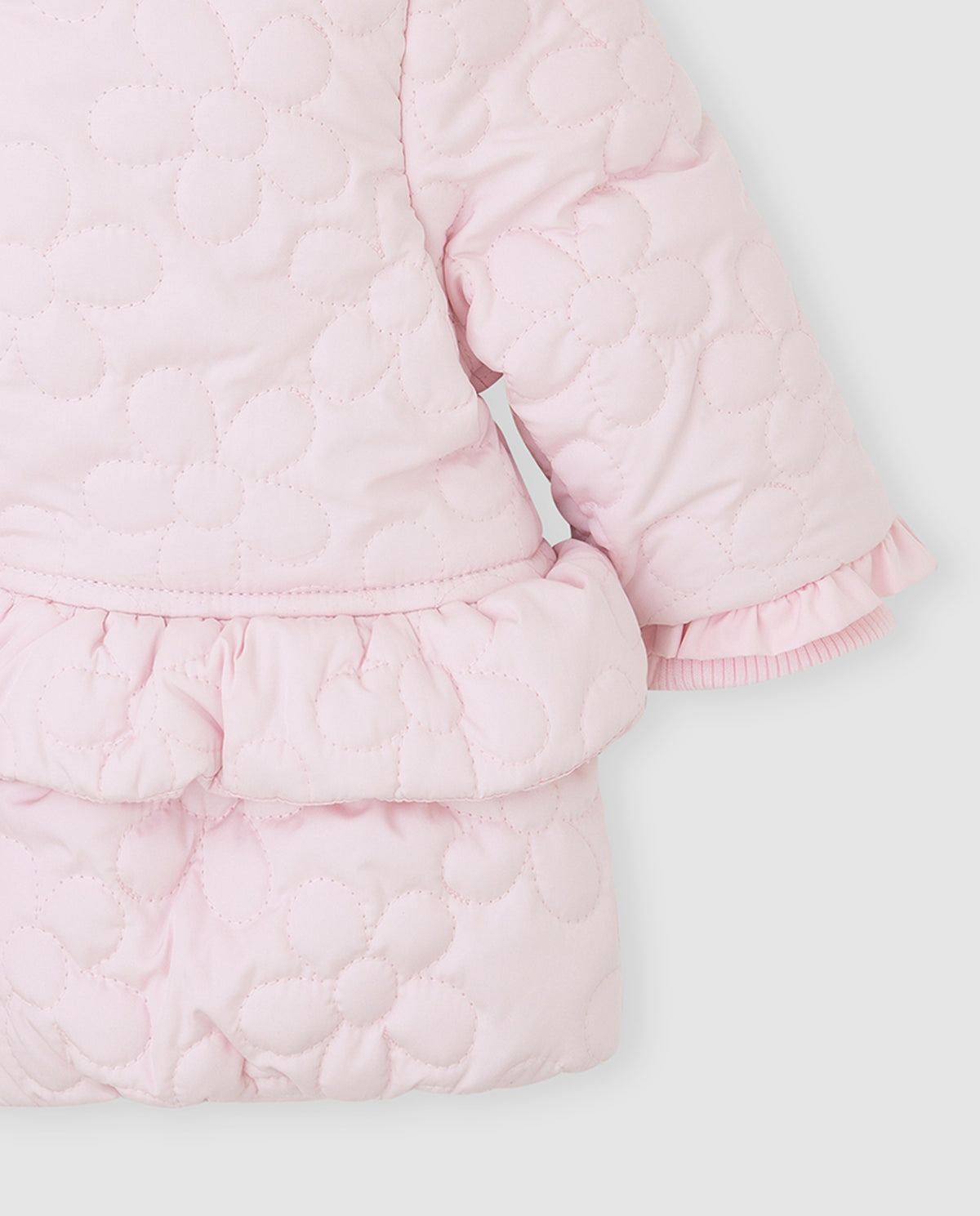 Tutto Piccolo Pink Padded Flower Coat 2559
