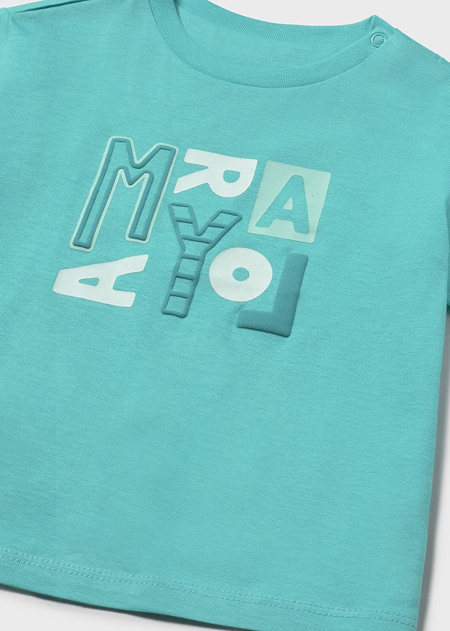 Mayoral Baby Boy Teal Basic Short Set