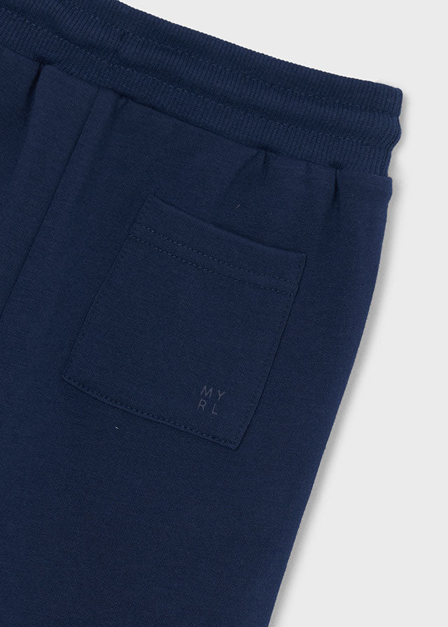 Mayoral Cream & Navy Polo Short Set