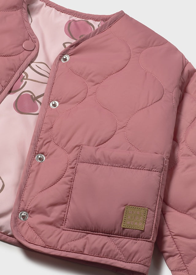 Mayoral Baby Girl Reversible Cherry Jacket
