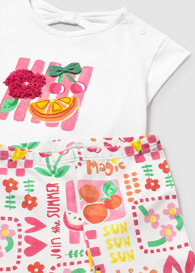 Mayoral Baby Girl Fruit 3pc Legging Set
