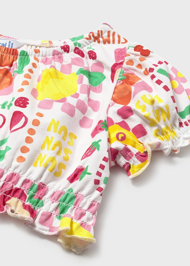 Mayoral Baby Girl Fruit 3pc Skirt Set