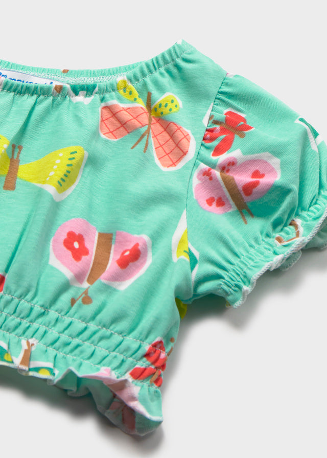 Mayoral Baby Girl Butterfly 3pc Skirt Set