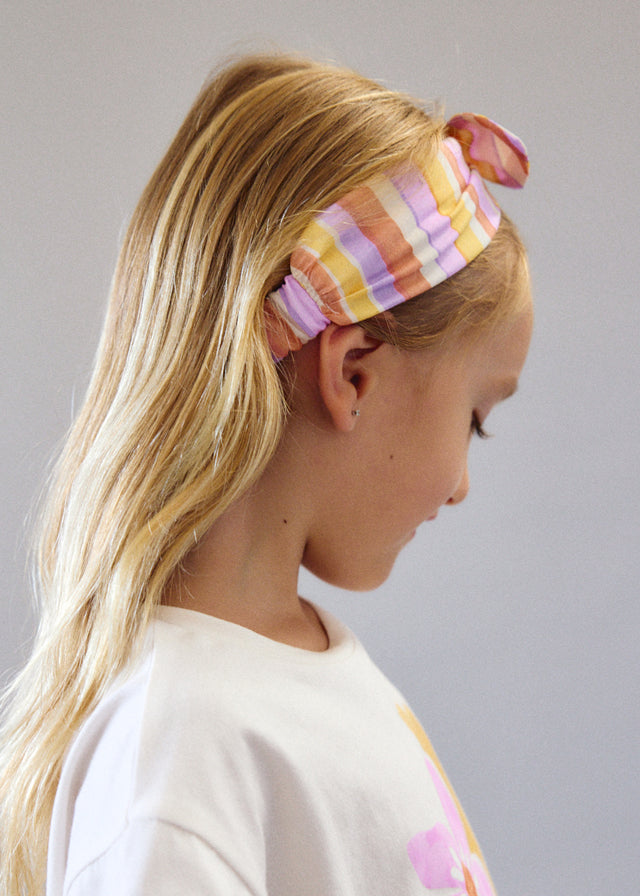 Mayoral Lilac Headband Denim Short Set