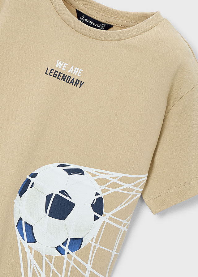Mayoral Beige Football Short Set