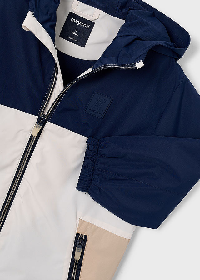 Mayoral Navy & Beige Windbreaker