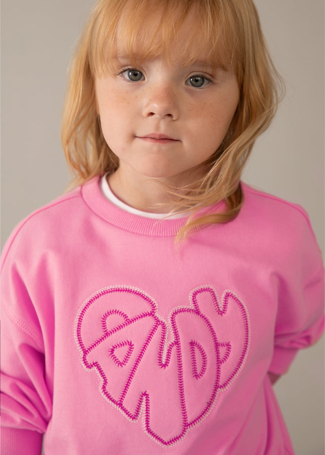 Mayoral Candy Pink Sweater Flare Set