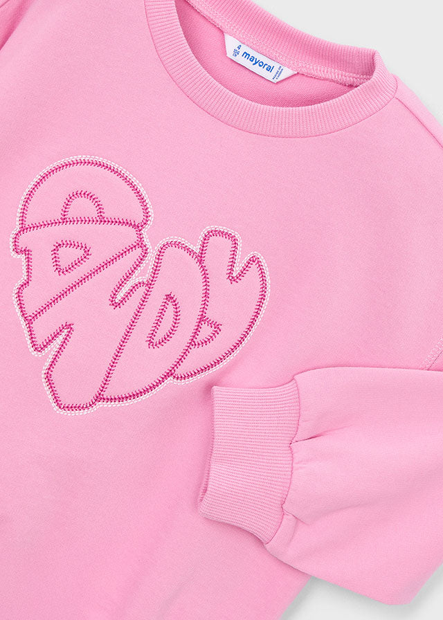 Mayoral Candy Pink Sweater Flare Set