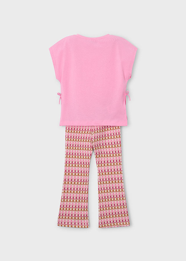 Mayoral Pink Bloom Flare Set