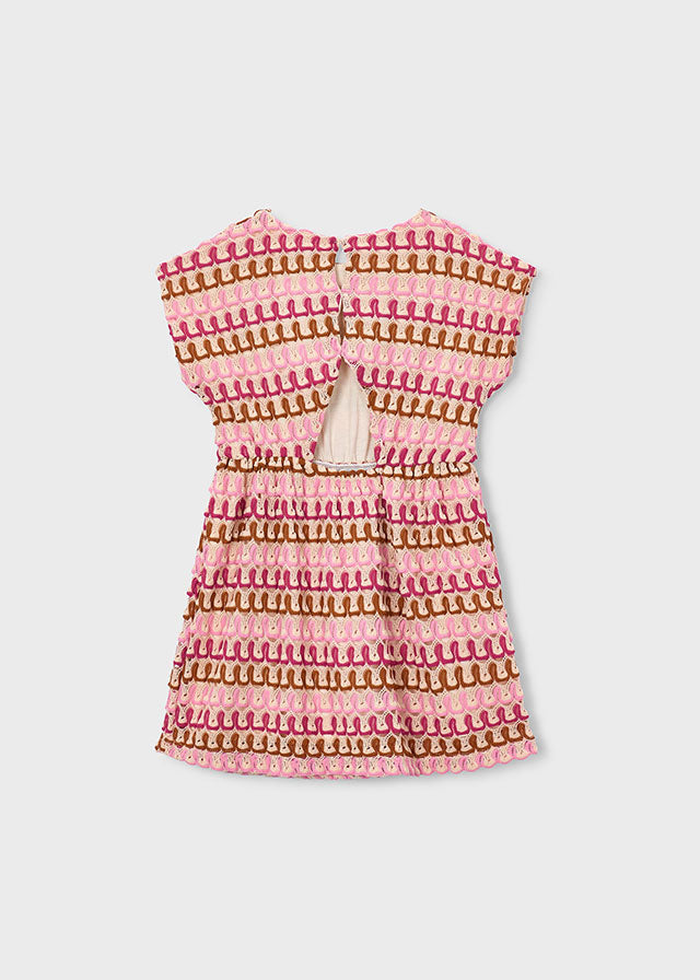 Mayoral Candy Crochet Open Back Dress