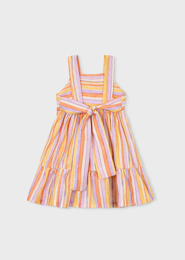 Mayoral Stripe Tie Back Dress